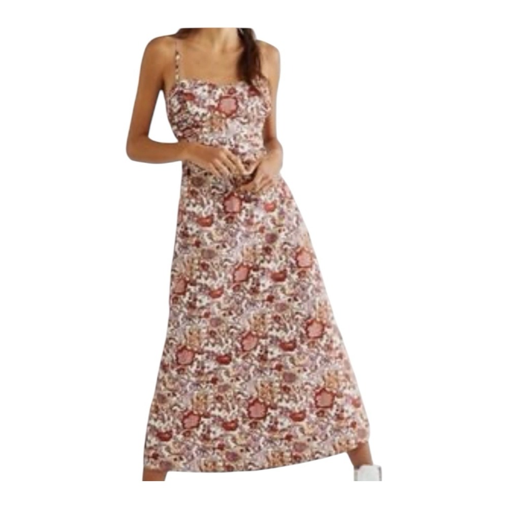 Free People Maxi Dress Women's‎ Size 4 Floral Sleeveless Sun Dress Cocktail